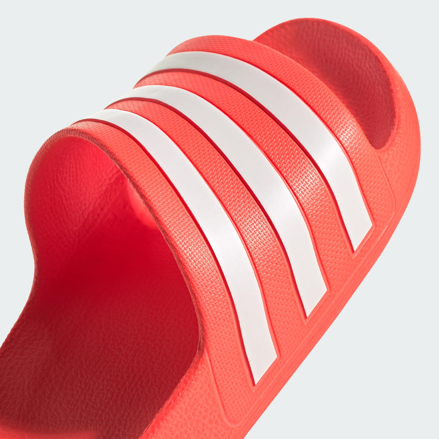 adidas Unisex Adilette Aqua Slide Sandal, Solar Red/White/Solar Red, 7 US Men