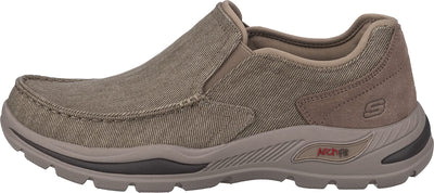 Skechers Men's Moccasin Sneaker, Tan Canvas, 8.5