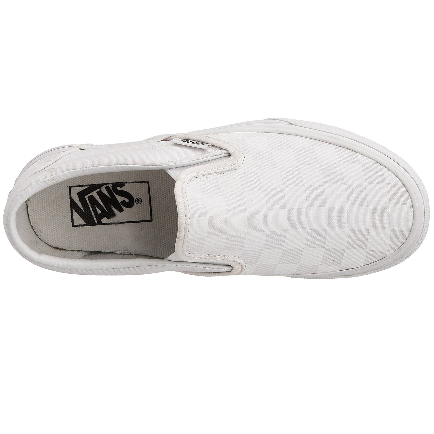 Vans Men's Trainers Slip On, True White Checkerboard, 8 us