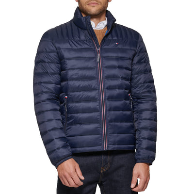 Tommy Hilfiger Men's Legacy Ultra Loft Lightweight Packable Puffer Jacket (Standard and Big & Tall) Medium Midnight