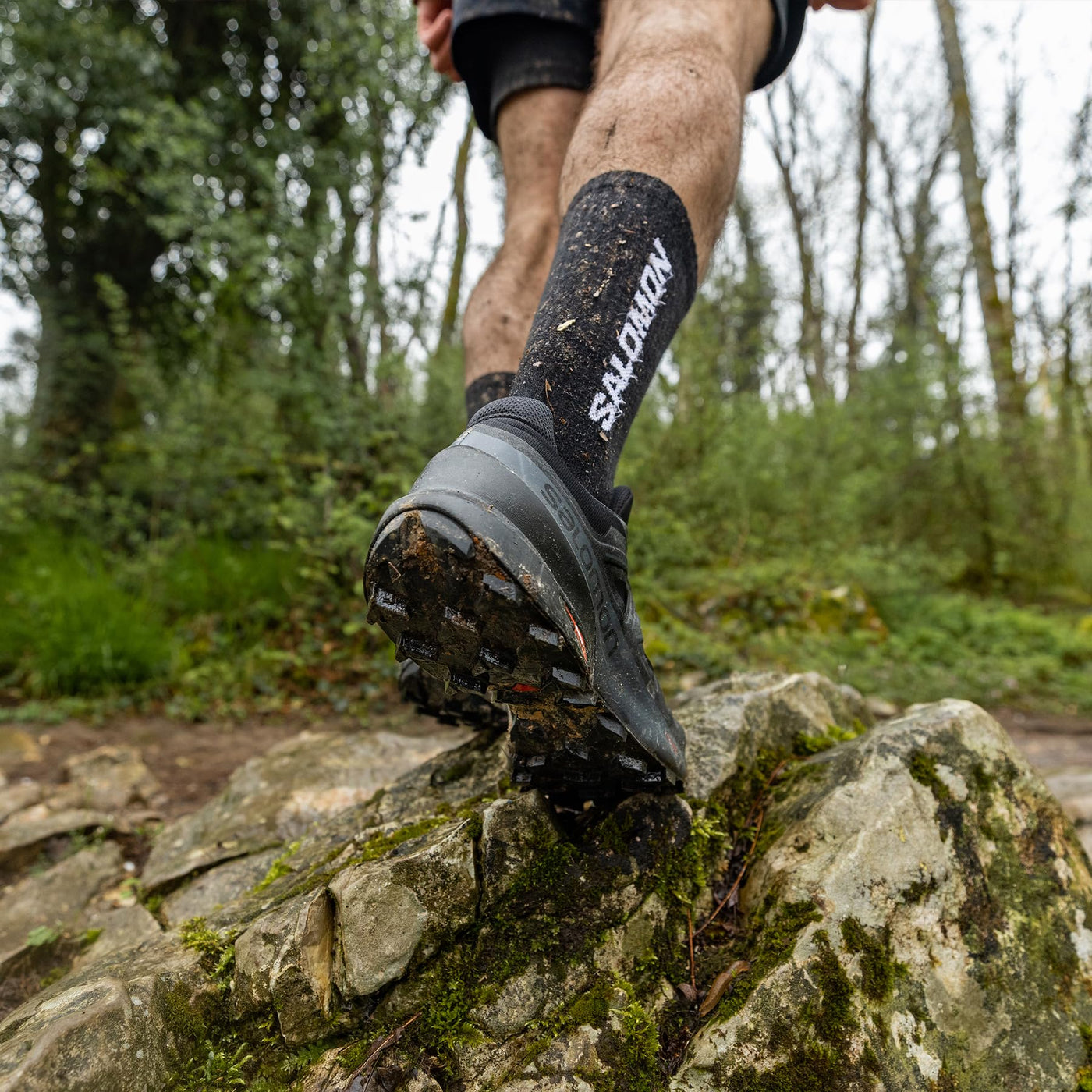 Salomon Men’s Speedcross 5 Trail Running Shoes - Black/Black/Phantom - 7