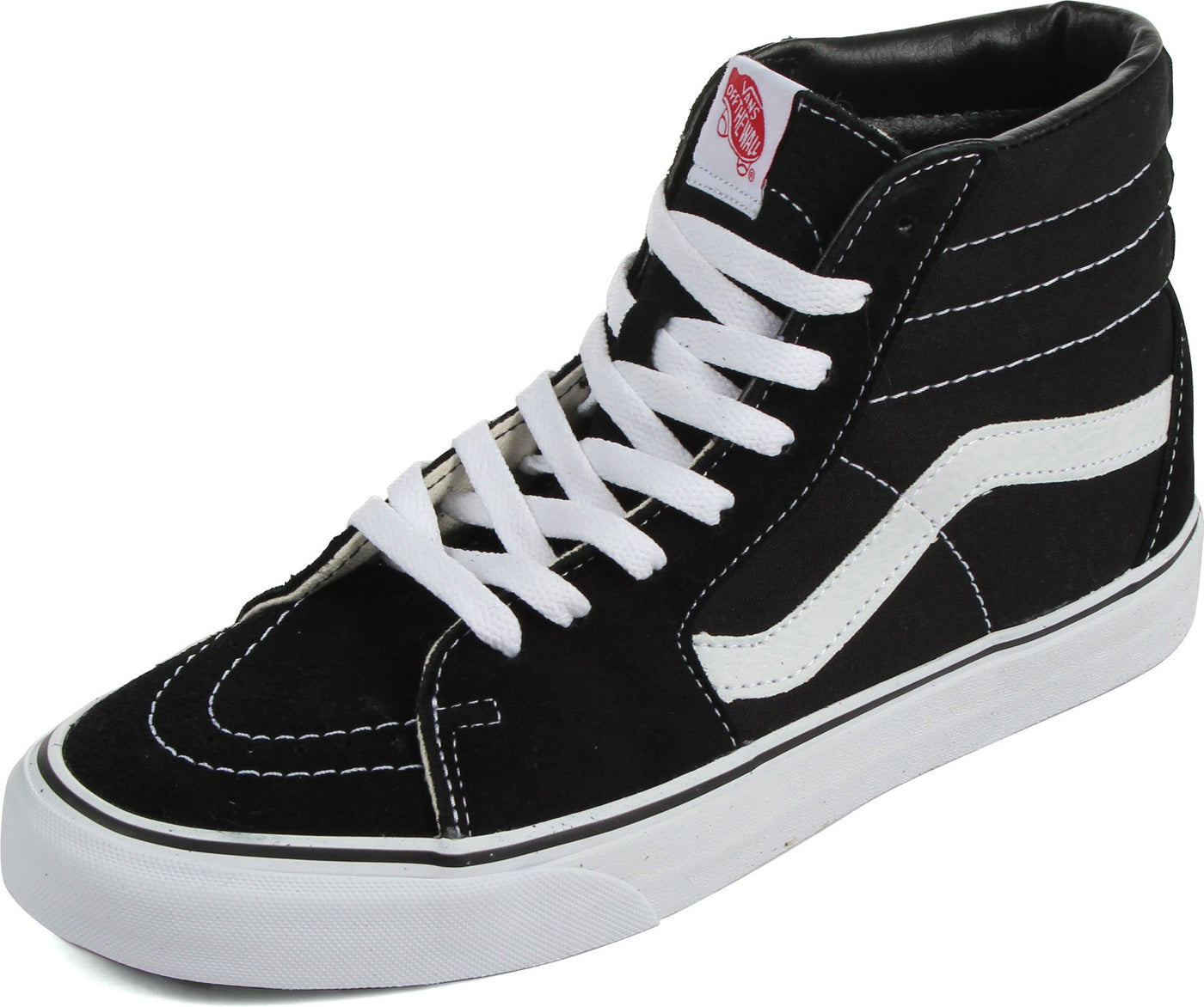 Vans Unisex Sk8-Hi Slim Women's Skate Shoe 11.5 Women/10 Men Black (Black/Black/White)