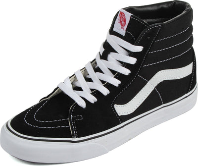 Vans Unisex Sk8-Hi Slim Women's Skate Shoe 11.5 Women/10 Men Black (Black/Black/White)