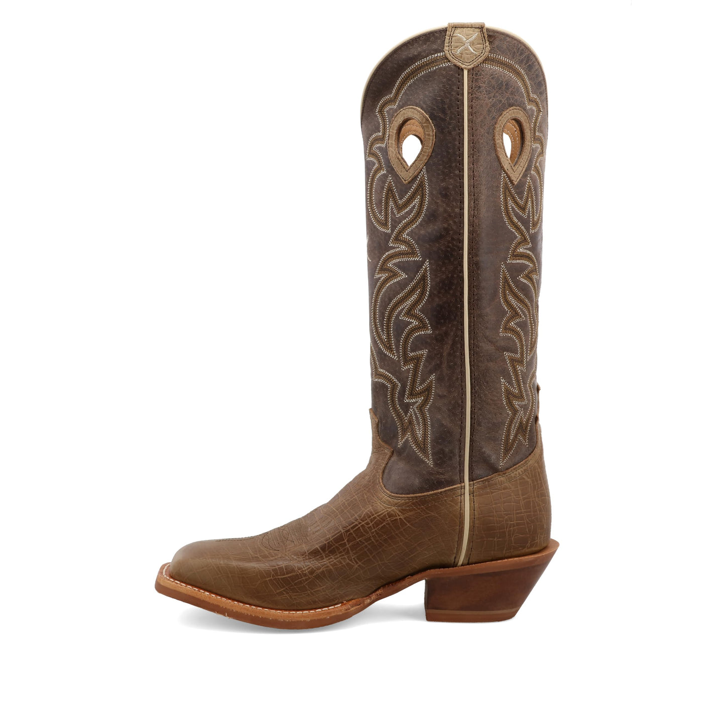 Twisted X Men's 16" Buckaroo, Wide Square Toe, Crazy Horse Taupe & Crazy Horse Taupe, 9.5 EE