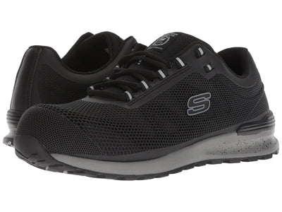 Skechers Men's New Bulkin Industrial Shoe, Black, 8