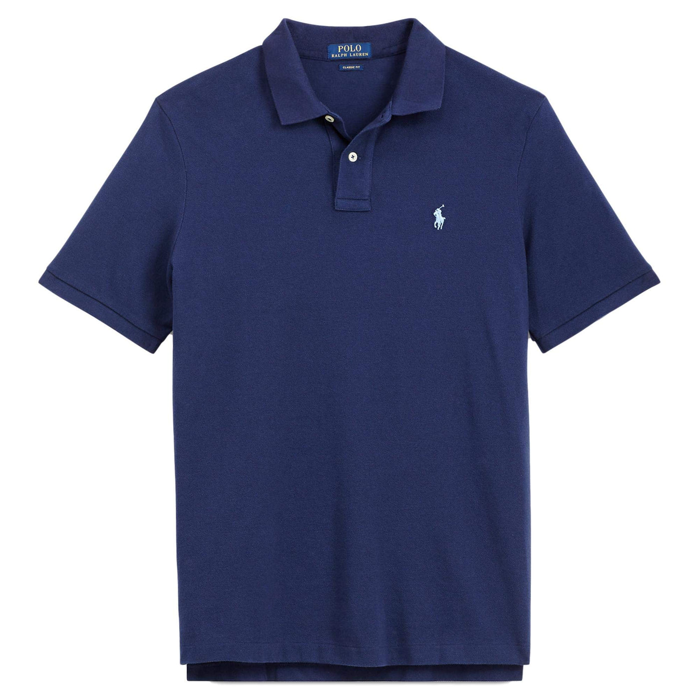 Ralph Lauren Men's Classic Fit Mesh Pony Logo Polo Shirt (S, BasicNavy)