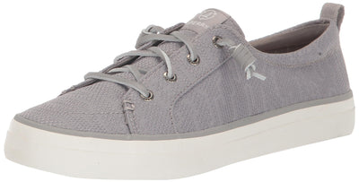 Sperry Women's Crest Vibe Seasonal Sneaker, Grey, 10