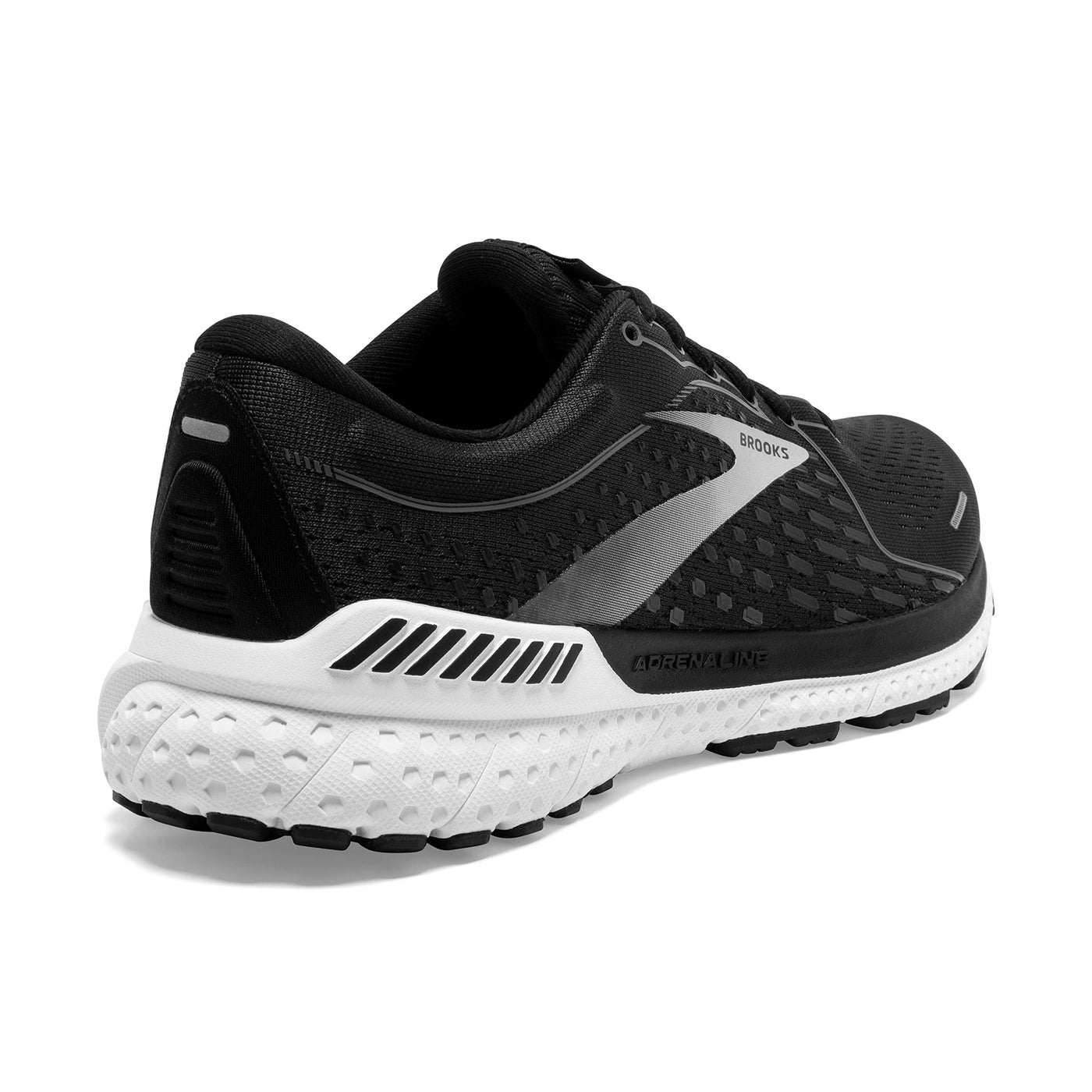 Brooks Women's Adrenaline GTS 21 Supportive Running Shoe - Black Pearl/White - 13 Wide