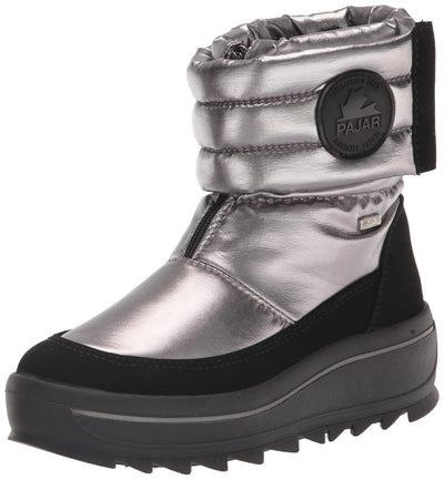 PAJAR Women's Outdoor Winter Casual Water-Resistant Seam-Sealed Upper Ankle Tarina Boots 9-9.5 Charcoal Stellare Flash