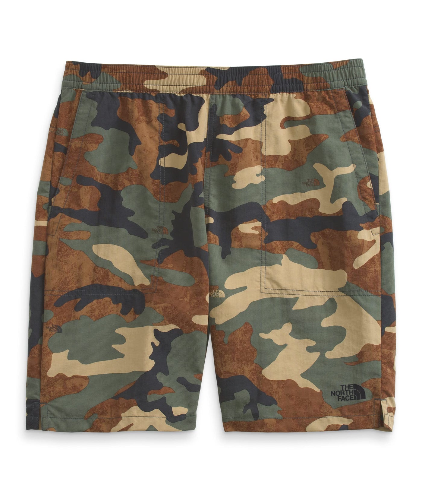 THE NORTH FACE Men's Printed Pull-On Adventure Short, Kelp Tan TNF Camo Print, XX-Large Short