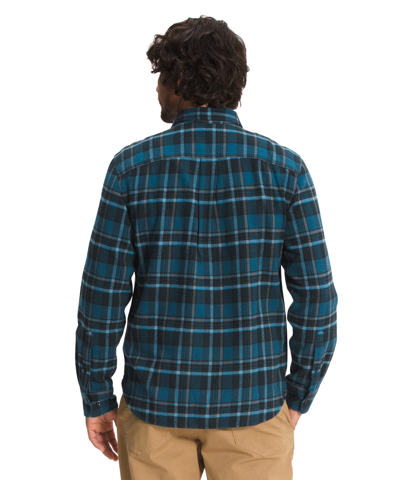 THE NORTH FACE Men's Arroyo Flannel Shirt, Monterey Blue Small Half Dome Plaid, S