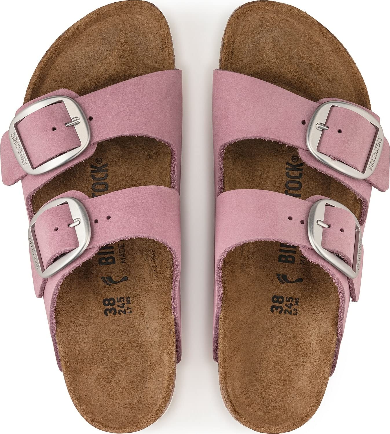 Birkenstock Women's Arizona Big Buckle Sandals, Orchid, Pink, 7 Medium US