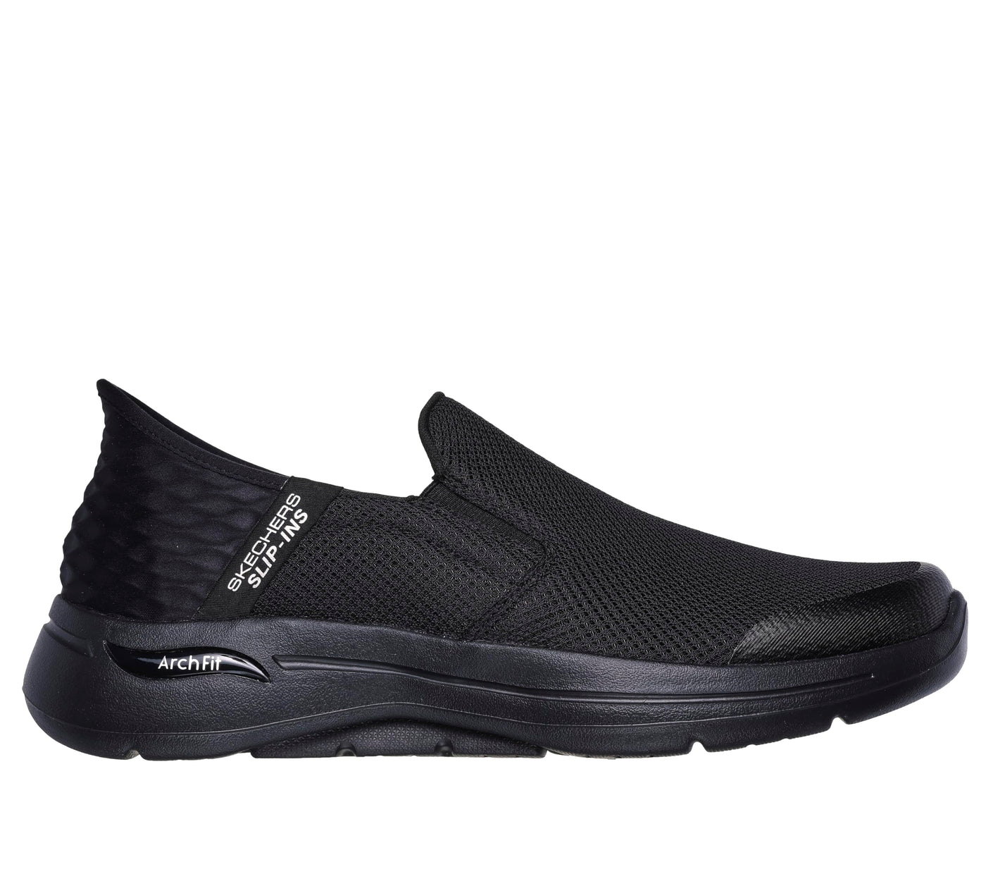 Skechers Men's Gowalk Arch Fit Slip ins Athletic Slip-On Casual Walking Shoe with Air cooled Foam 12 Black