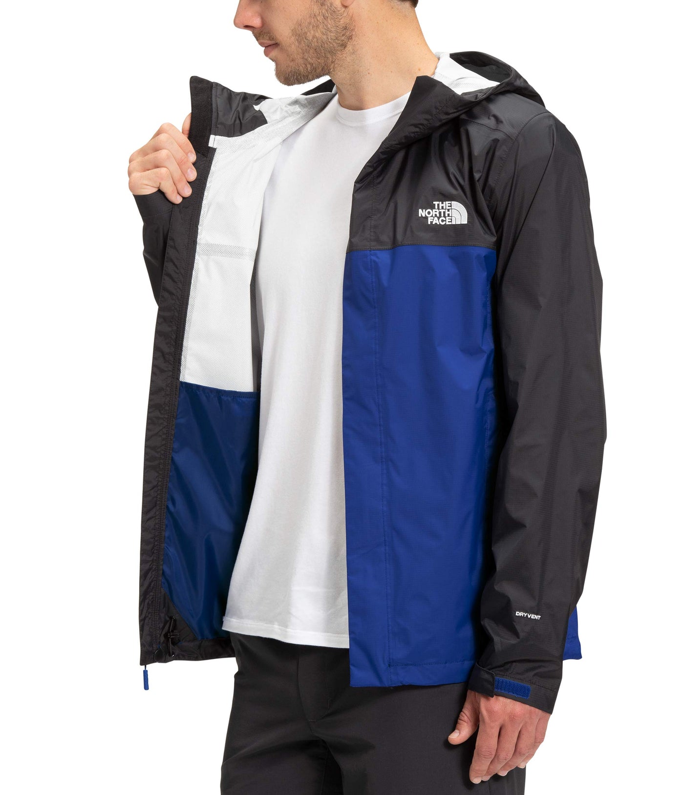 THE NORTH FACE Venture 2 Hooded Jacket - Men's Bolt Blue/TNF Black, M