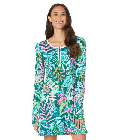 Lilly Pulitzer Jolena Dress UPF 50+ Medium Multi Sunshine Jungle