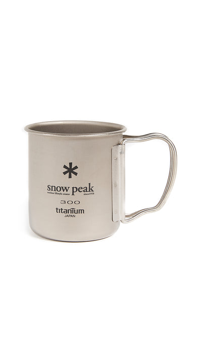 Snow Peak Men's Titanium Single Wall 300 Mug, Silver, One Size