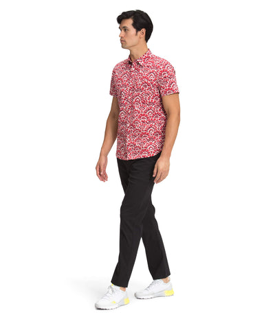 The North Face Short Sleeve Baytrail Pattern Shirt - Men's Rococco Red Ashbury Floral Print, L