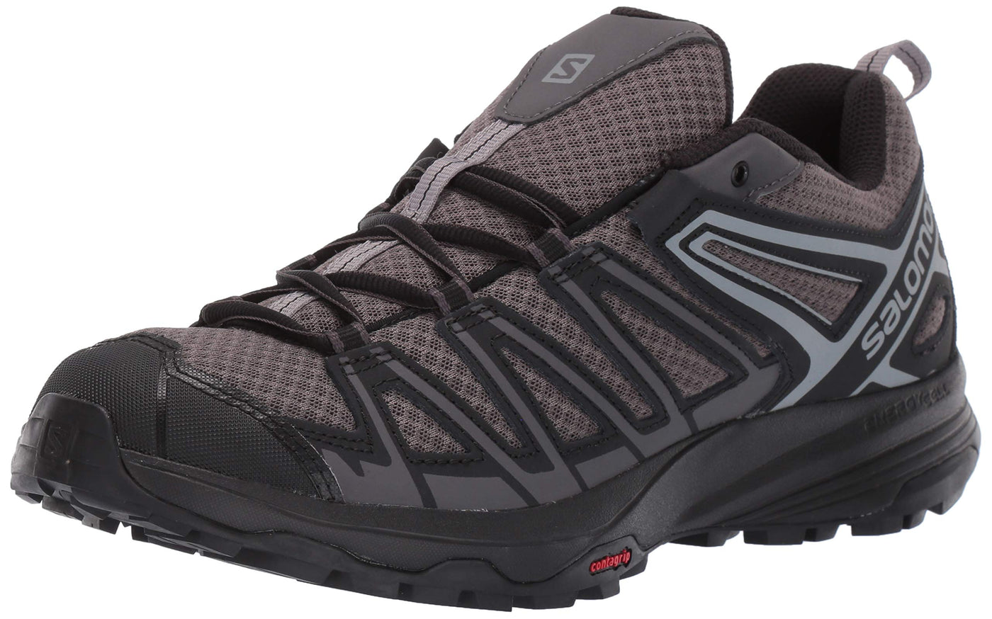 Salomon X Crest Hiking Shoes for Men, Magnet/Black/Monument, 11