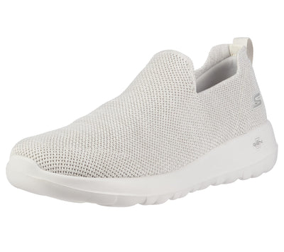 Skechers Men's Go Walk Max-athletic Air Mesh Slip on Walking Shoe Sneaker, Off-White, 11 X-Wide