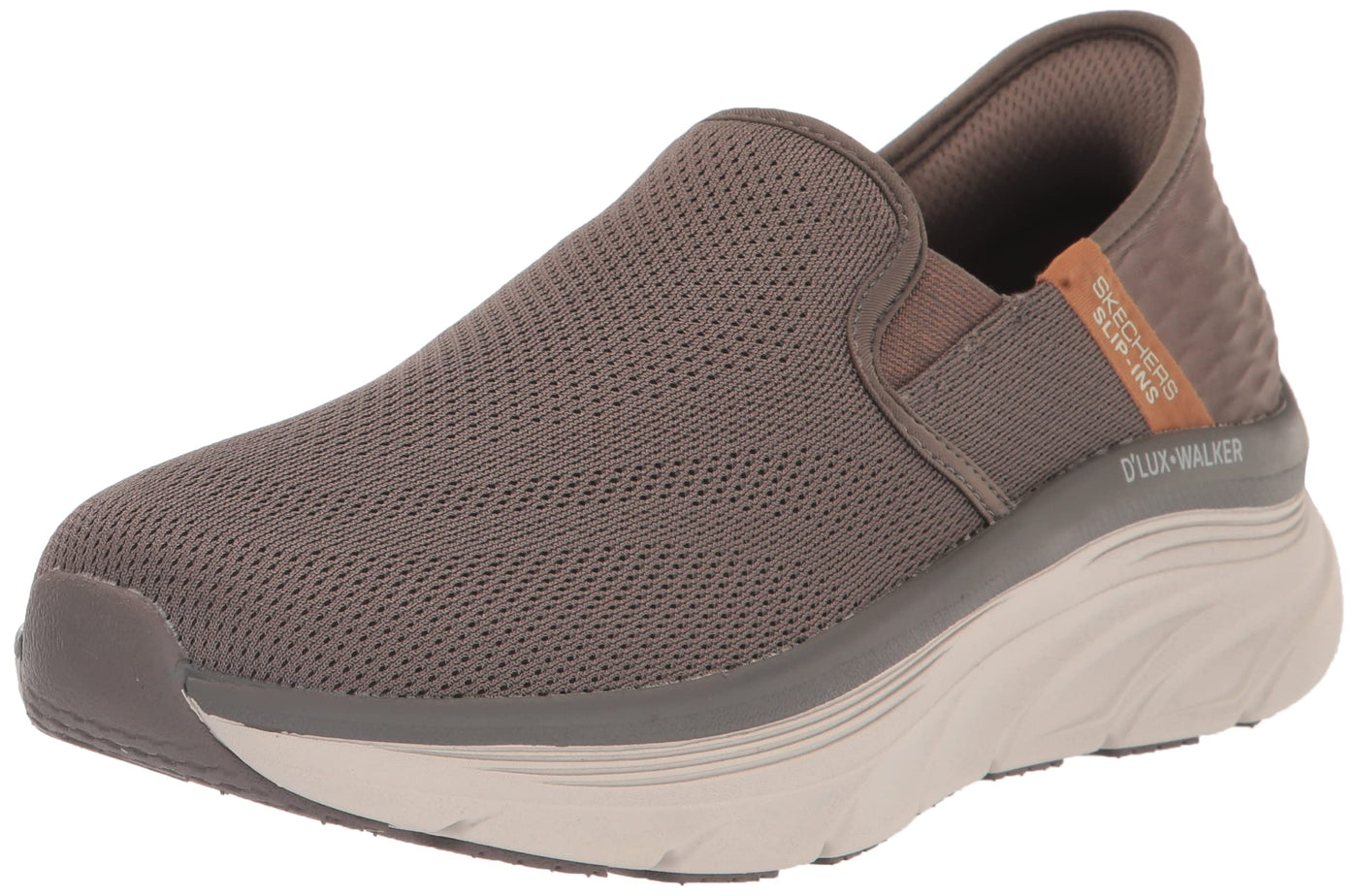 Skechers Men's Dlux Walker Orford Slip in 15 Brown