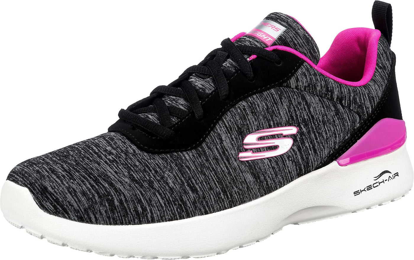 Skechers Women's 149344 Athleisure Sneaker 7 Black/Hot Pink