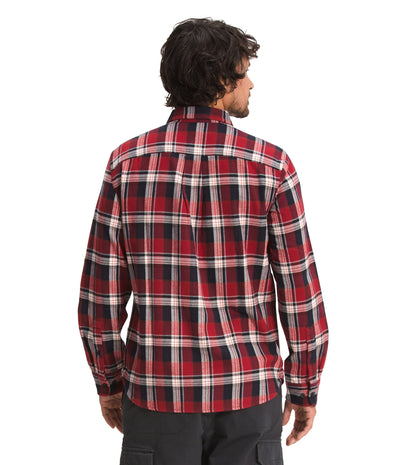 The North Face Men's Arroyo Flannel Shirt, Cardinal Red Small Half Dome Plaid, L