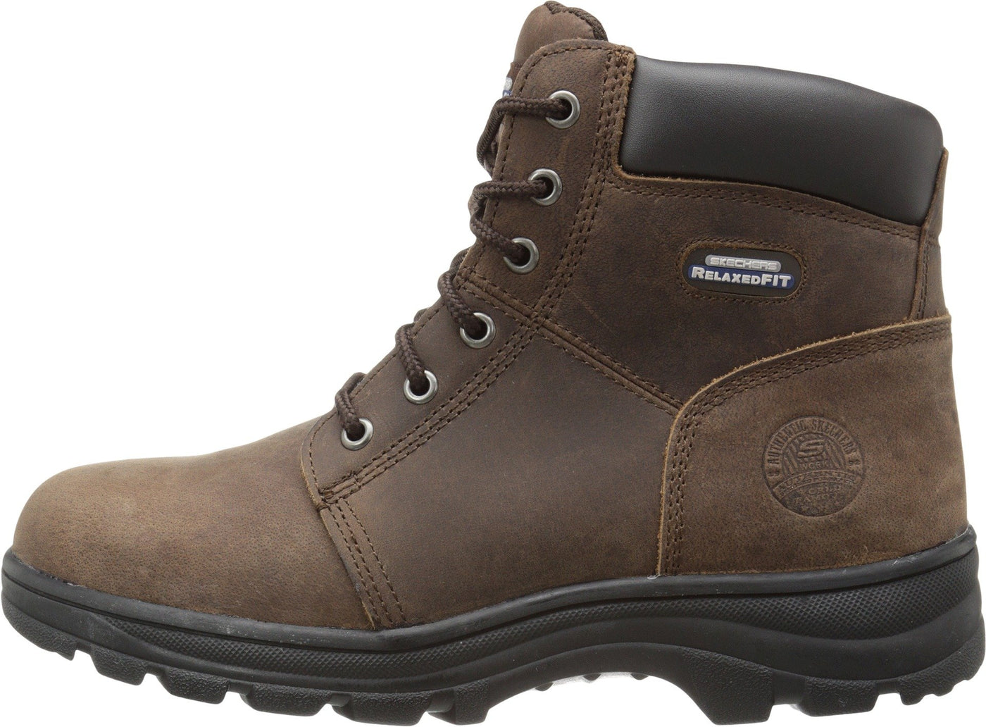 Skechers Women's Workshire Peril Boot Industrial, Dark Brown, 11 M US