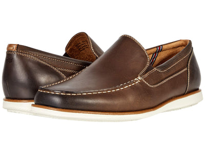 Florsheim Atlantic Moc Toe Venetian Slip-On Men's Slip On 10 Wide Brown Crazy Horse