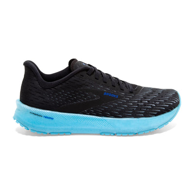 Brooks Men's Hyperion Tempo Road Running Shoe - Black/Iced Aqua/Blue - 12 Medium