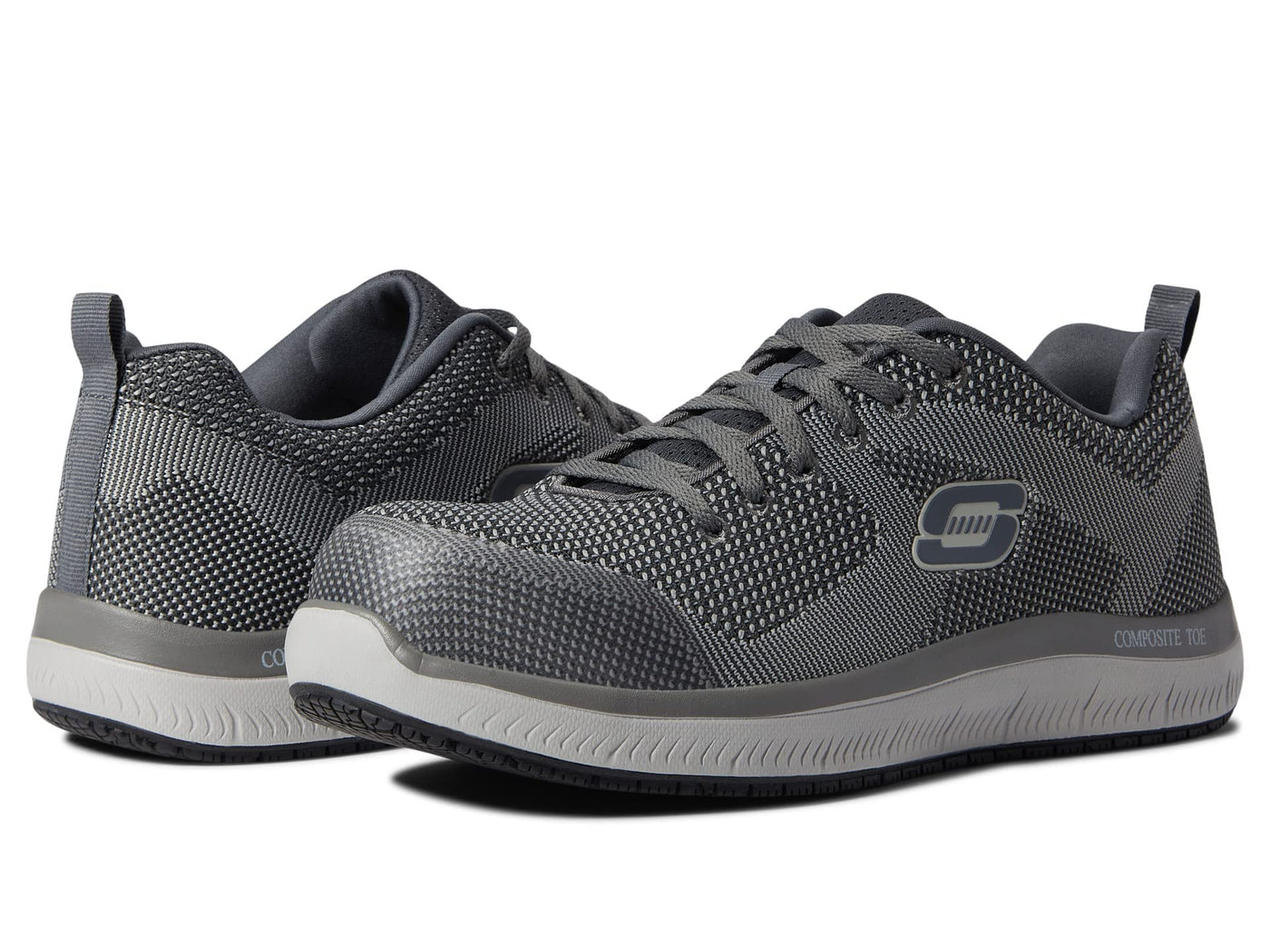 Skechers Lace-Up Athletic - Composite Toe Gray 11.5 D (M)