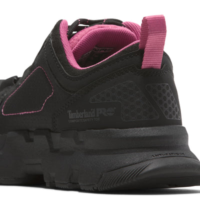 Timberland PRO Women's Powertrain Ev Composite Safety Toe Industrial Athletic Work Shoe 5.5 Black/Pink