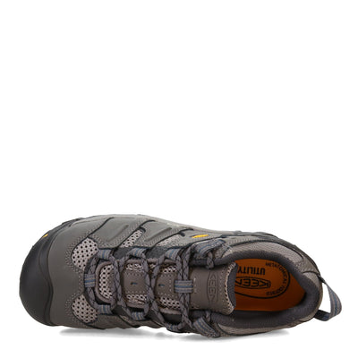 KEEN Utility Women's Lansing Low HeightSteel Toe Work Shoe 9.5 Magnet/Majolica Blue