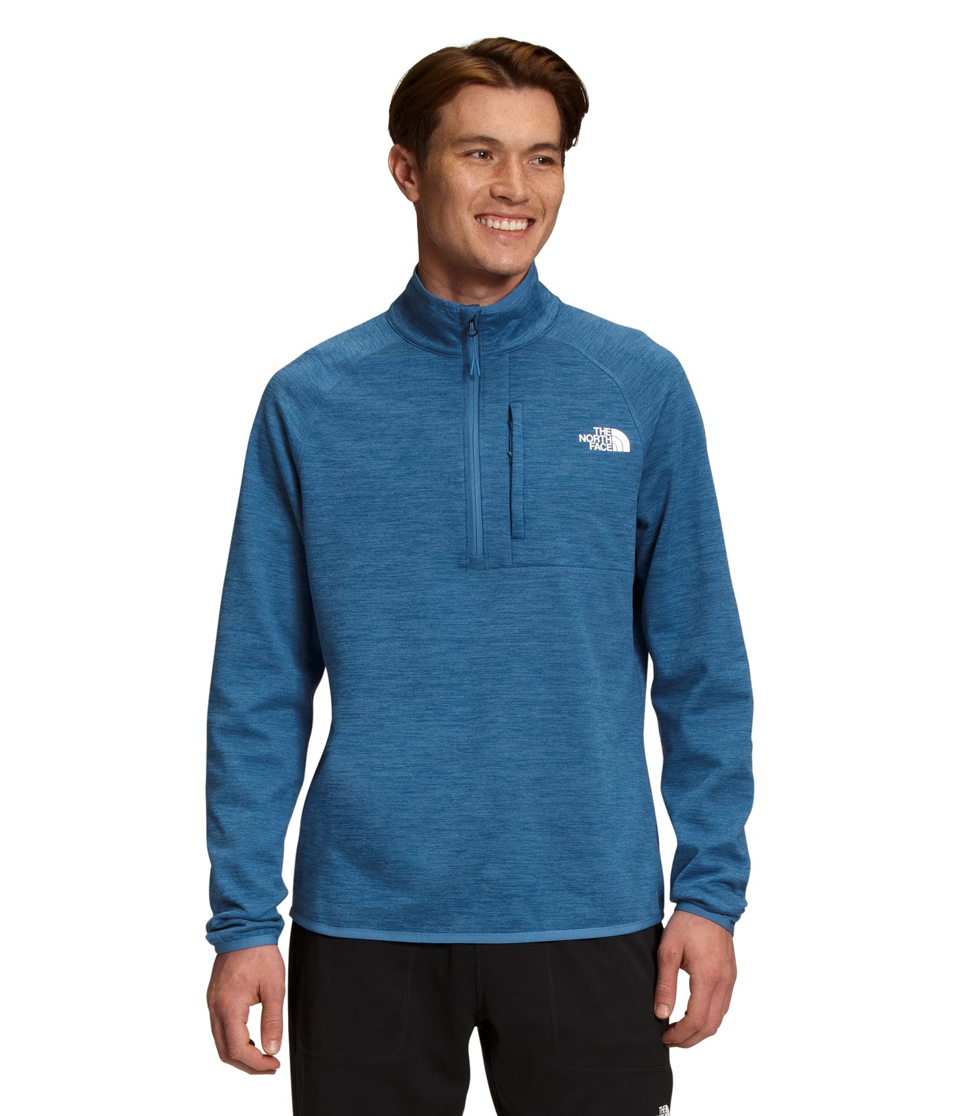 THE NORTH FACE Men's Canyonlands 1/2 Zip Pullover Sweatshirt, Federal Blue Heather, X-Large