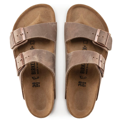 Birkenstock Unisex Arizona, Tobacco Oil LTHR, 36