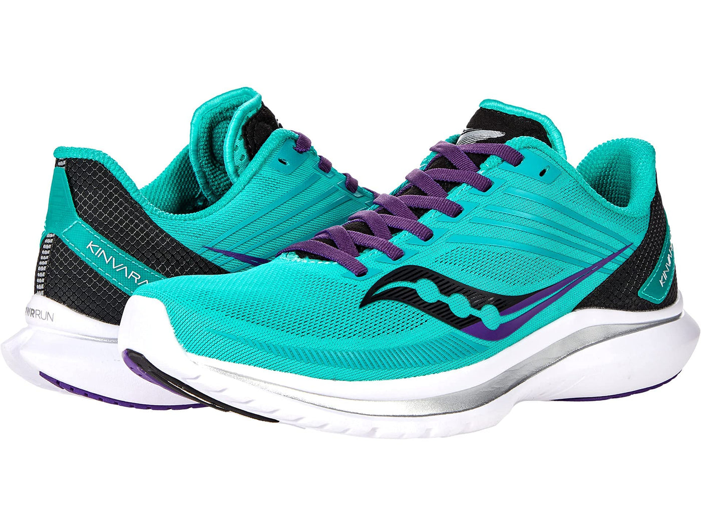 Saucony Womens Running Shoes, W Kinvara 12 - Jade/Concord, 11