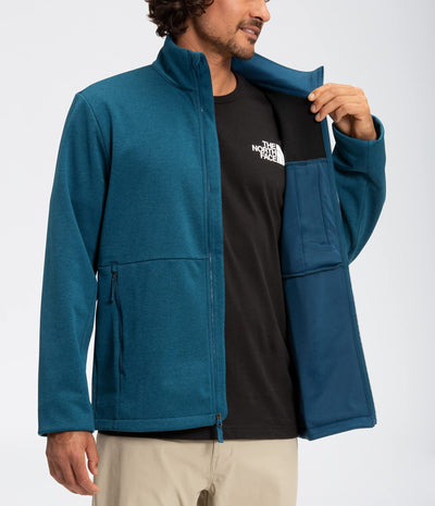 THE NORTH FACE Men's Apex Canyonwall Eco Jacket, Monterey Blue Dark Heather, XX-Large