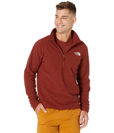 The North Face Men's Textured Cap Rock ¼ Zip Pullover Sweatshirt, Brick House Red, X-Large