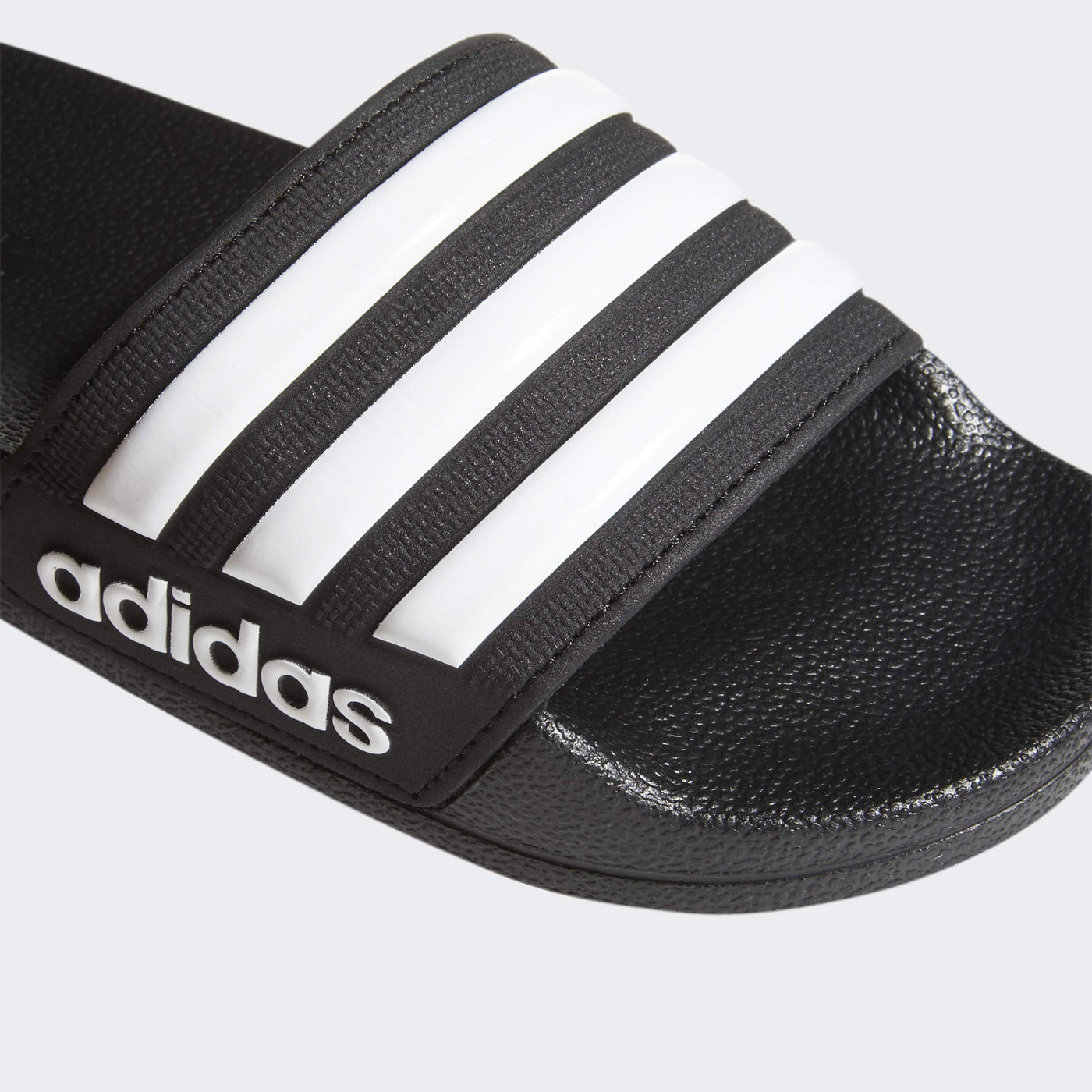 adidas Adilette Shower Slides, Core Black/White/Core Black, 6 US Unisex Big Kid