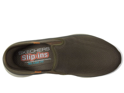 Skechers Men's Dlux Walker Orford Slip in 15 Brown