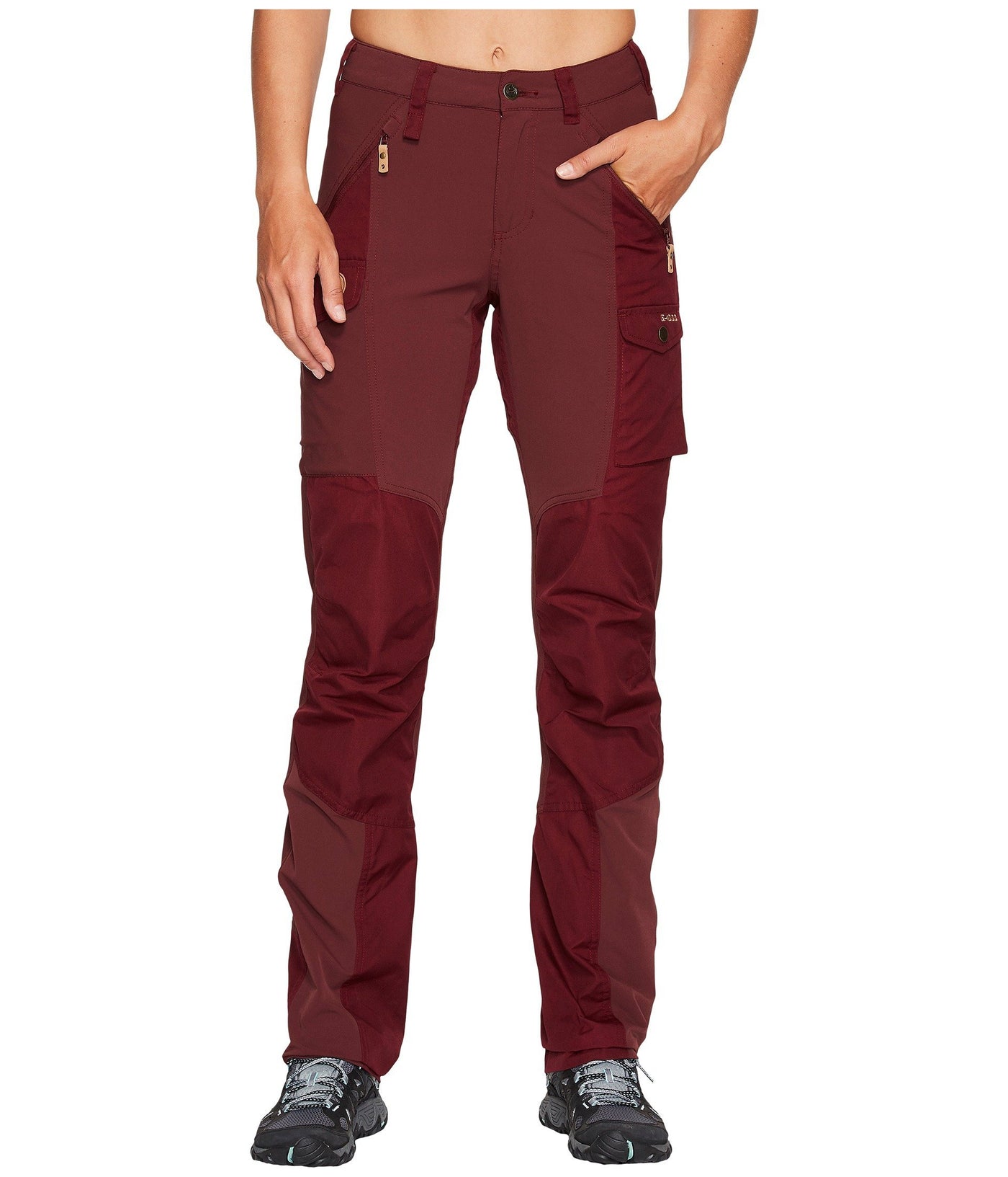 Fjällräven Nikka Curved Trousers Dark Garnet 44 (US Womens 14) R