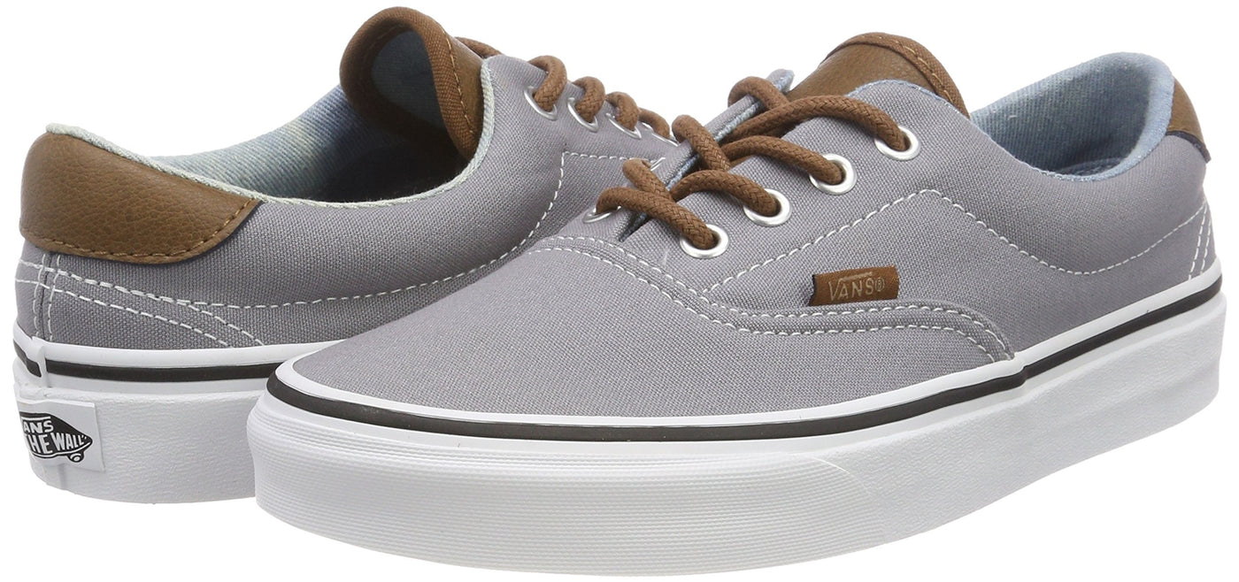 Vans Men's Trainers Low Top Sneakers 8 Grey ((C/Yellow) Frost Gray/Acid Denim Q70)