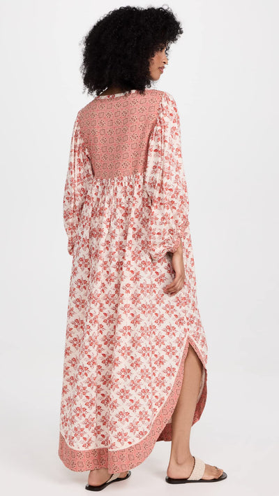 Free People Women's Hazy Maisy Maxi Dress Small Earth Combo