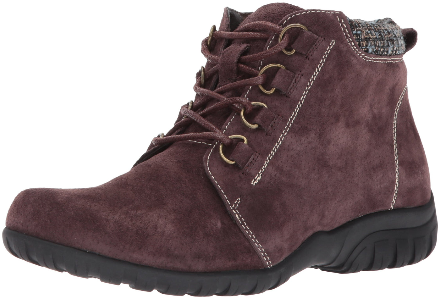 Propét Women Delaney Ankle Boot Bootie, Brown, 9 Wide