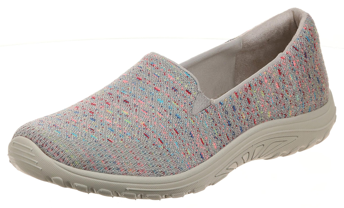 Skechers Women's Reggae Fest-Wicker Loafer Flat 7 Taupe