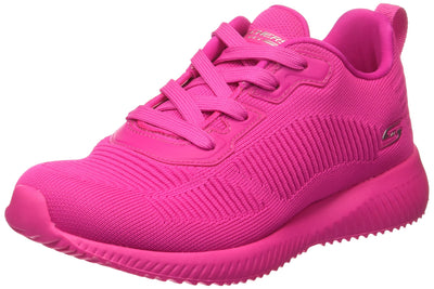 Skechers Bobs Squad-Color Crash Women's Sneaker 9 Neon-pink