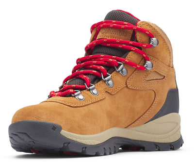 Columbia Women's Newton Ridge Plus Waterproof Amped, Elk/Mountain Red, 7.5