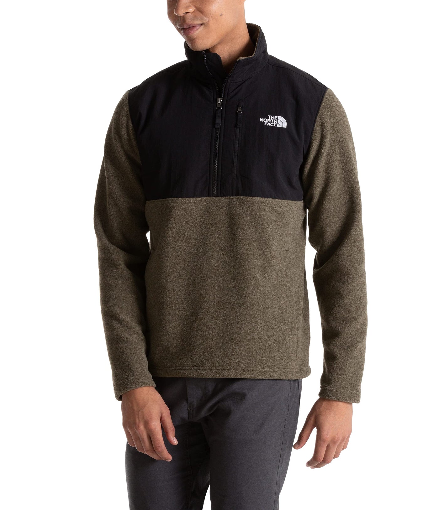 THE NORTH FACE Men's Sun Rise Quarter Zip Sweatshirt 3X New Taupe Green Heather