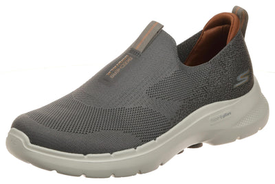 Skechers mens Gowalk 6 - Stretch Fit Slip-on Athletic Performance Walking Shoe, Taupe, 8.5 US