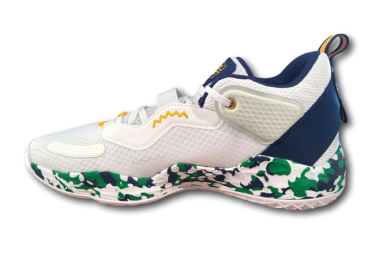 adidas Unisex-Adult D.O.N. Issue 3 Basketball Shoe, White/Navy Blue/Tea Green, 08 mens