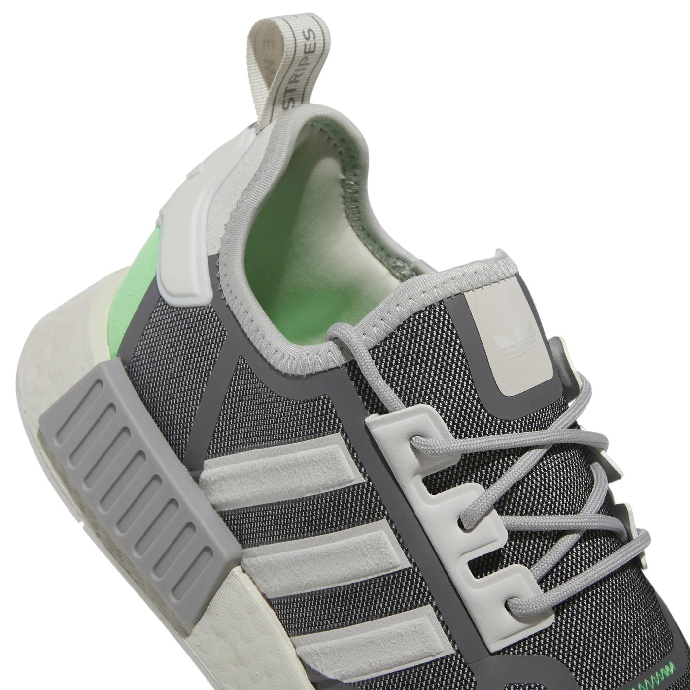 adidas Men's Modern, Crystal White Grey Three Screaming Green, 8.5